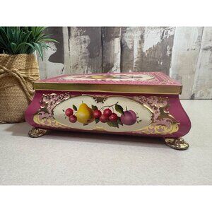 Fricke & Nacke Vintage Cookie Tin Jewelry Vanity Germany